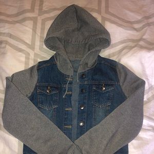 Hooded Jean Jacket